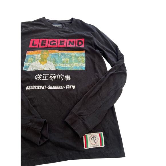 Vintage Defend Brooklyn Spike Lee 40 Acres A Mule LEGEND Long Sleeve Shirt Large - Picture 5 of 9